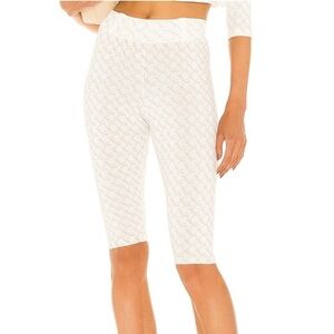 Miaou Cream Patterned Capris